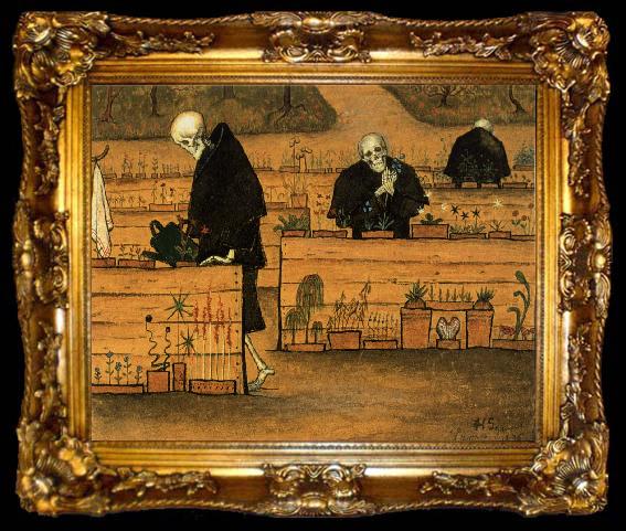 framed  Hugo Simberg In the Garden of Death, ta009-2
